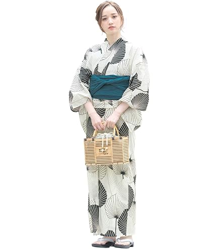 Amazon.co.jp: dita 浴衣 京の水墨画 浴衣5点セット ゆかた・帯・下駄